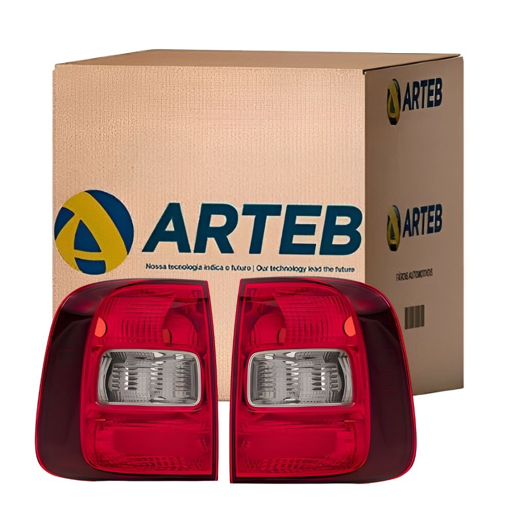 Par Lanterna Traseira Saveiro G5 G6 2008-2016 Fumê