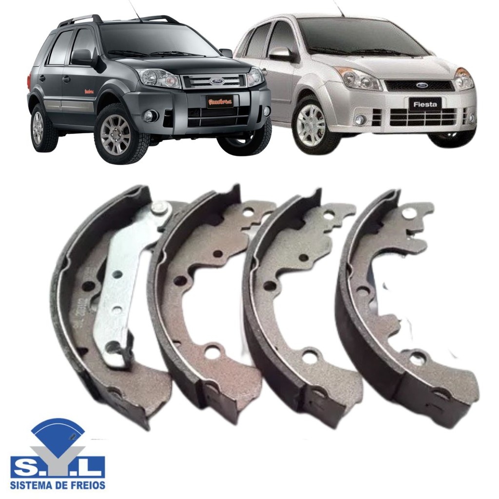 Sapata De Freio Traseiro - Ecosport 1.0 2003 A 2006 / Ecosport 1.4 2003 A 2006 / Ecosport 1.6 2003 A 2006 / Ecosport 2.0