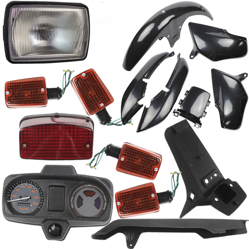 Kit Carenagem Farol Painel Cg 125 Titan 1995 A 1999 Preto