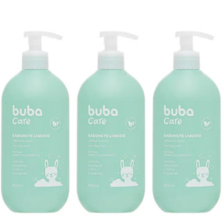 KIT C/ 3UN SABONETE LIQUIDO INFANTIL - 400ML BUBA CARE em Oferta na Shopee