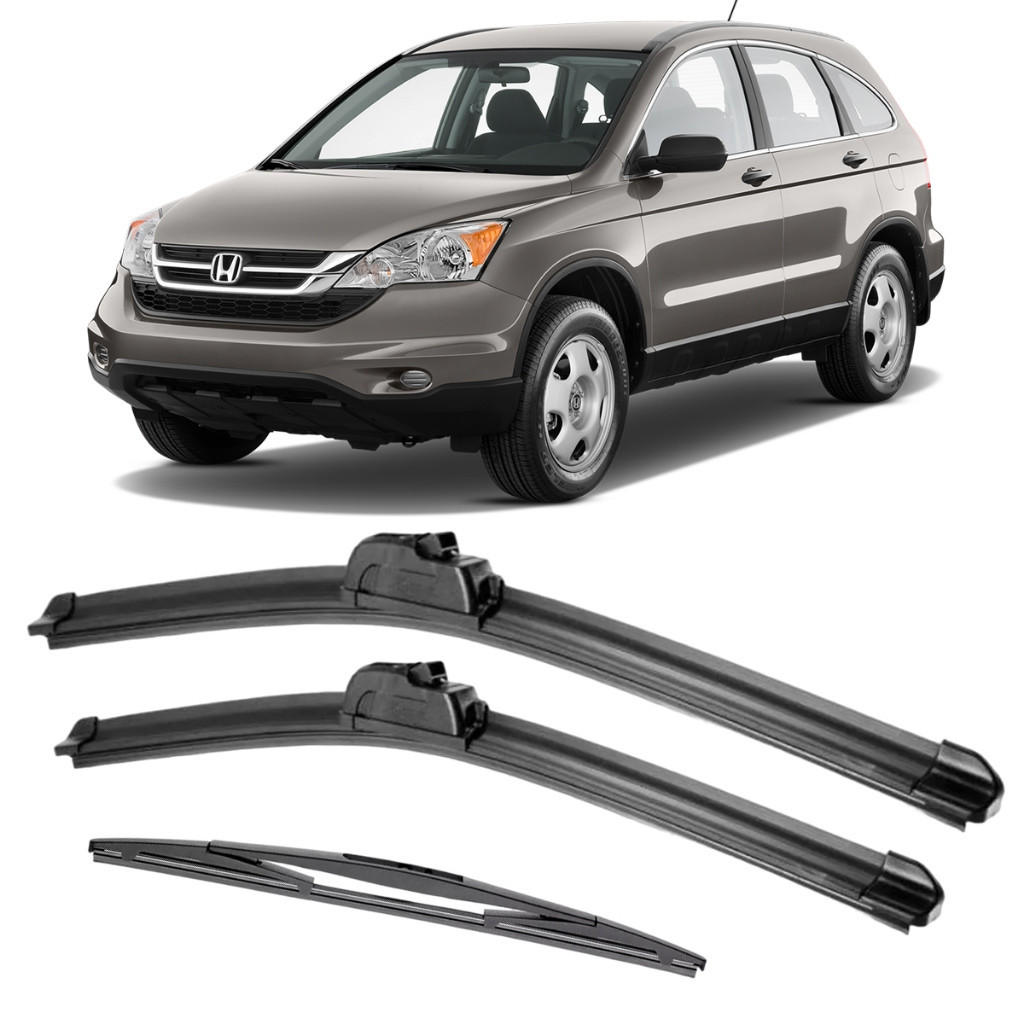 Kit 3x Palhetas Dianteiras + Traseira Honda Crv 2007 2008 2009 2010 2011 2012