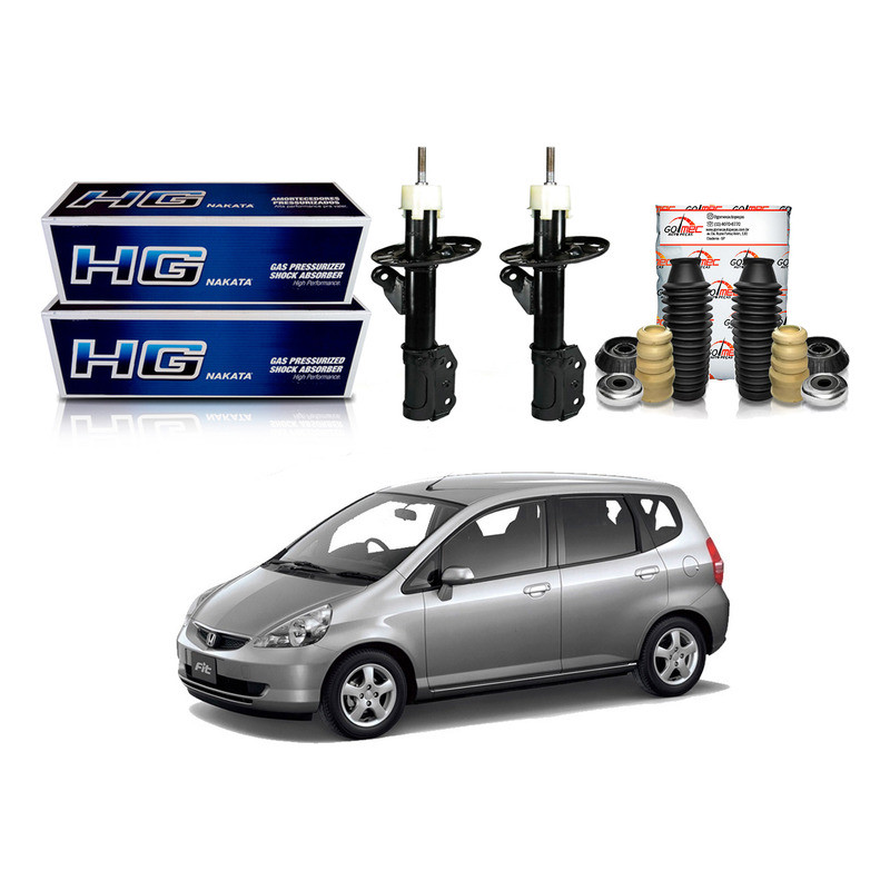 Kit Amortecedor Dianteiro Nakata Fit 1.4 2003 A 2008 em Oferta na Shopee