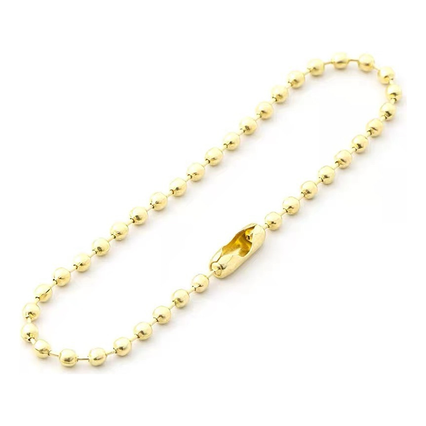 50-300 Corrente De Bolinha Com Canoa 10cm X 2,4mm  P/Chaveiro em Oferta na Shopee