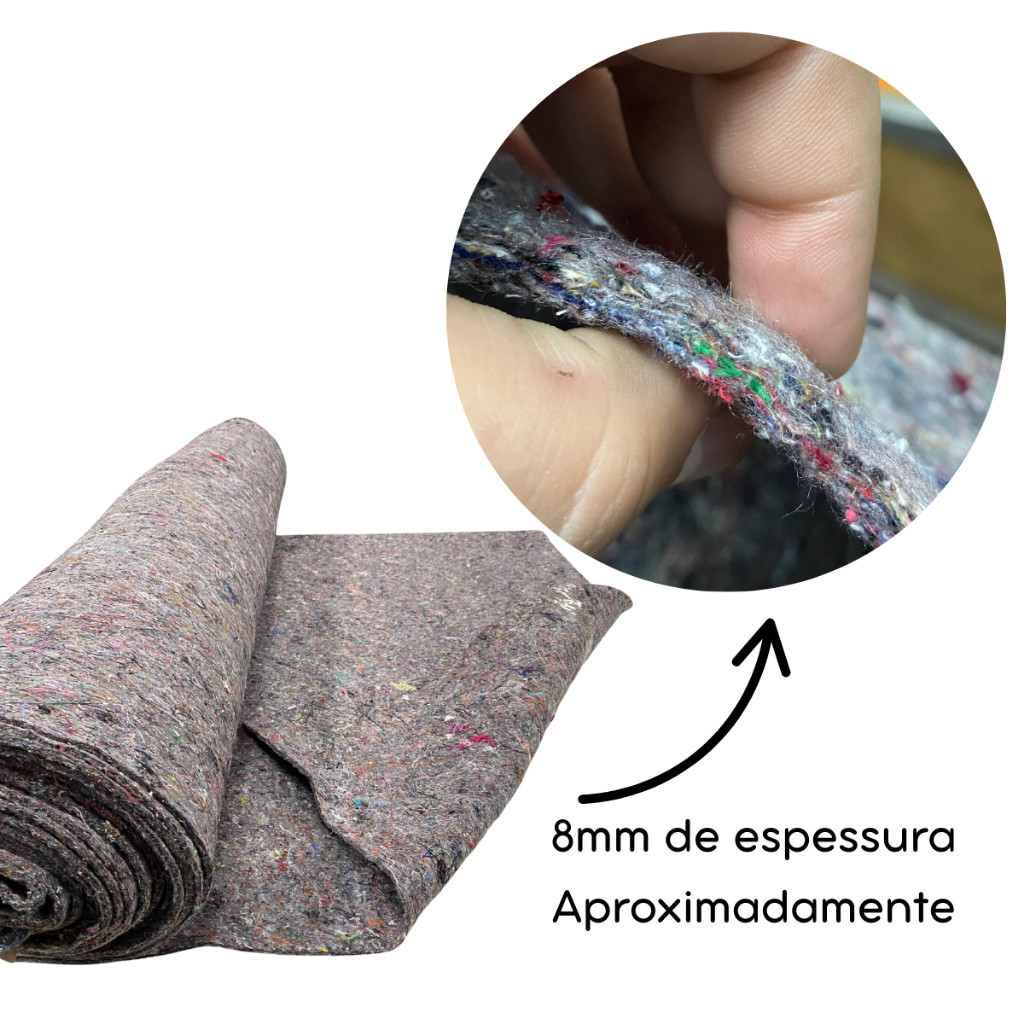 Feltro PADRÃO MONTADORA Automotivo Para Carro Protetor Assoalho Térmica Acústica 2,5m x 1m