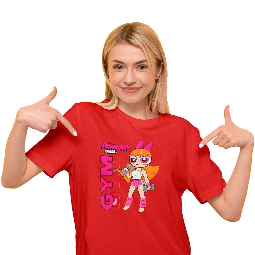 Camiseta Personalizada Florzinha Desenho Meninas Super Poderosas GYM 100% Algodão Unissex