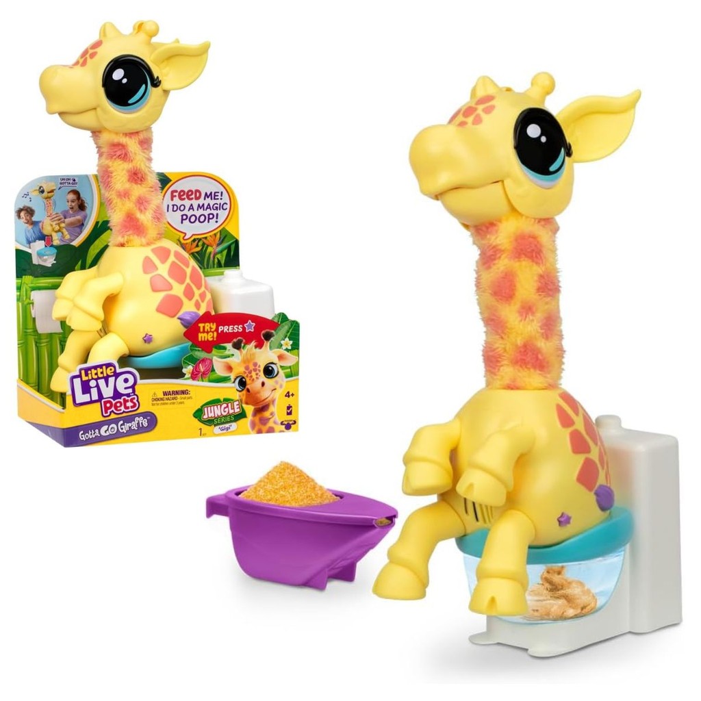 Brinquedo Interativo Little Live Pets Gotta Go Girafa - Fun em Oferta na Shopee