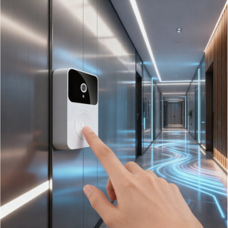 Campainha Com Câmera Vídeo Porteiro Sem Fio Wi-Fi HD Inteligente Smart Home Vê Pelo Celul…