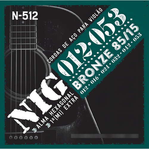 CORDA NIG VIOLÃO AÇO BRONZE 012 - N512