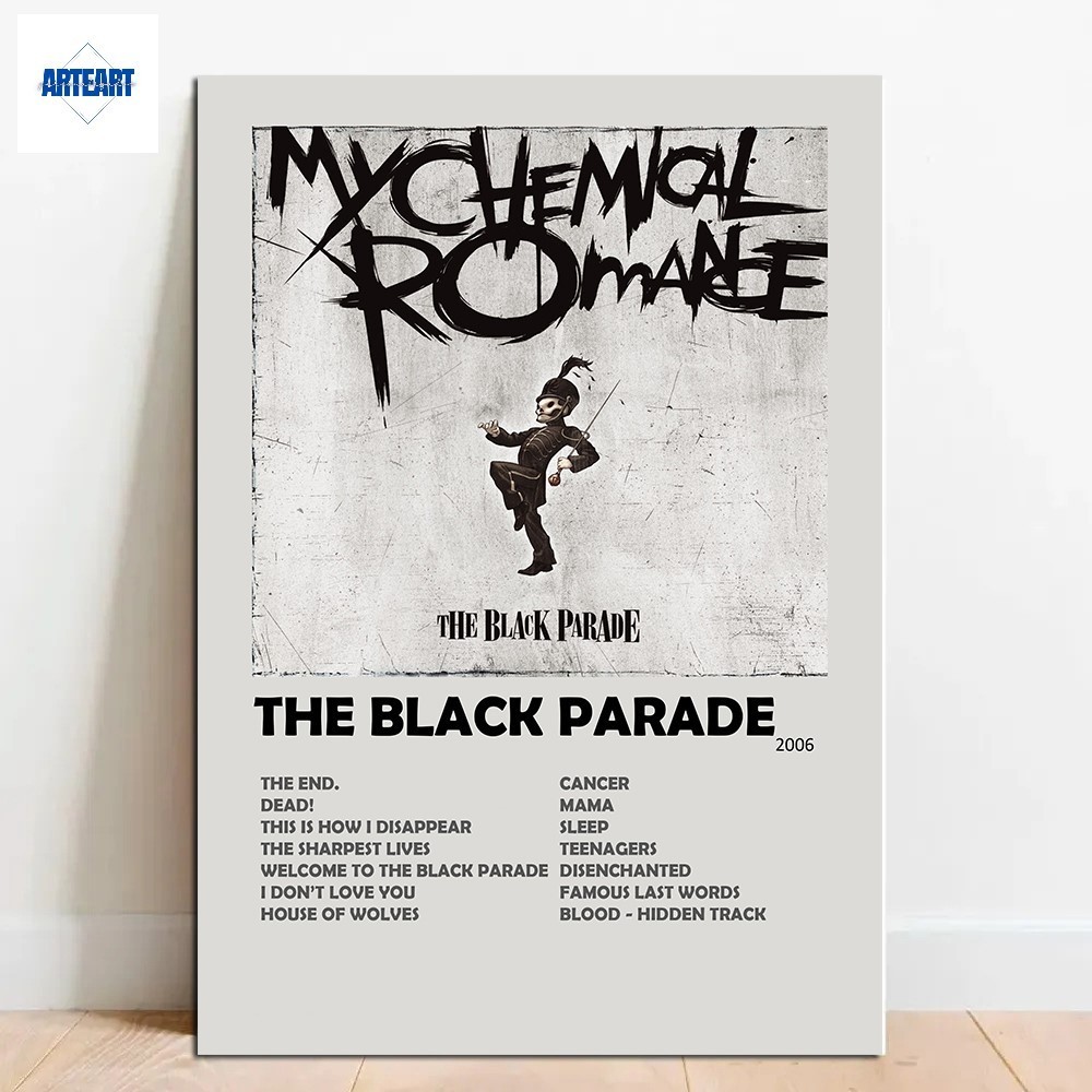 Quadro Placa Decorativa My Chemical Romance c/moldura 02 em Oferta na Shopee