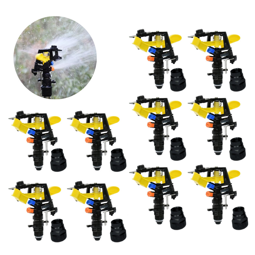 Kit 10 Aspersor 3/4 Setorial Espiga De Impacto Irrigador 3/4 Horta, Jardim, Gramado e Lavoura