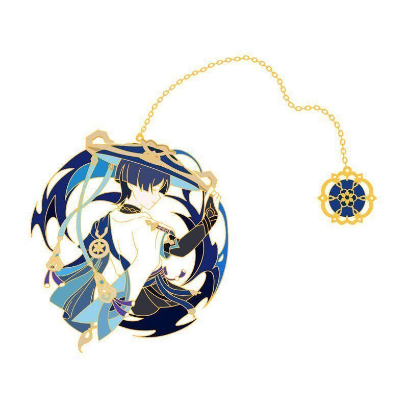 Merchandising de Genshin Impact: marcador de página do Wanderer, presente do Scaramouche, presente da coleção Honkai, de