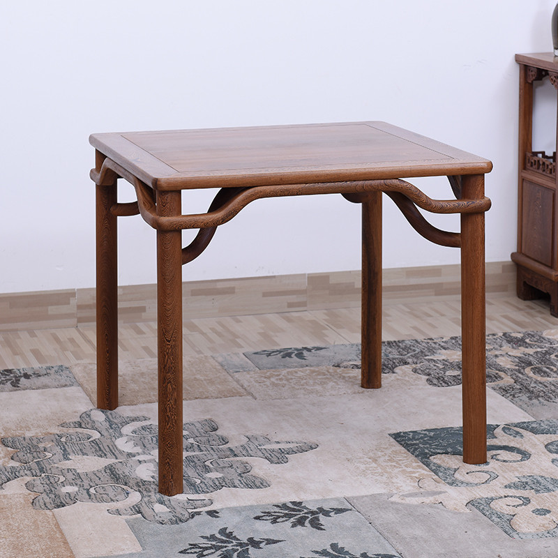 Móveis de mogno Wenge Mesa quadrada Novo estilo chinês Mesa quadrada de lazer de madeira maciça Mesa de jantar antiga Me