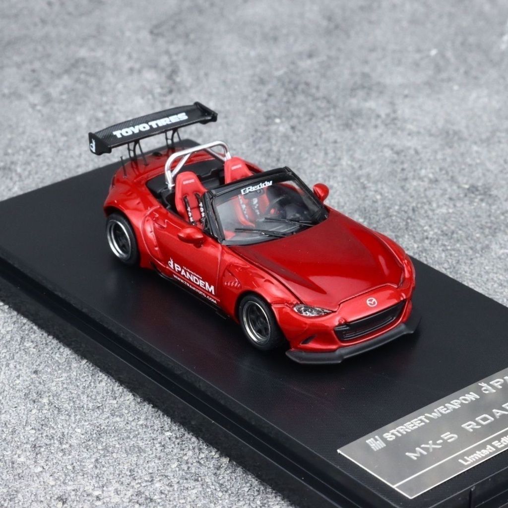 SW 1: 64 Mazda MX5 Rocket Rabbit Mazda conversível carro esportivo simulação liga modelo de carro Metal