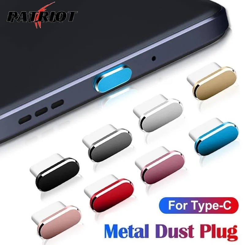 Tampa Protetora De Porta USB C De Metal/Colorida Contra Poeira Da De Carregamento Do Telefone/Compatível Para iPhone E A
