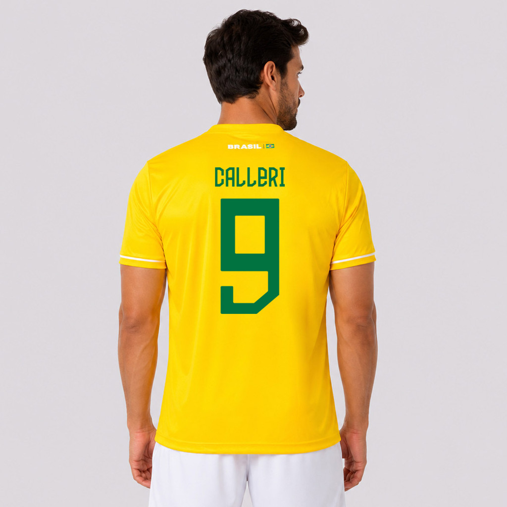 Camisa São Paulo Fábula Amarela 9 Calleri