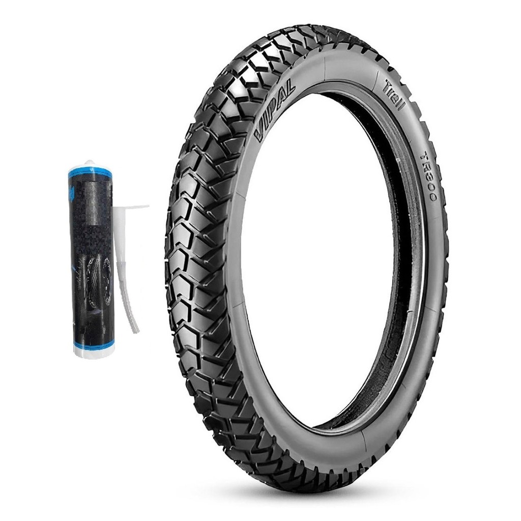Pneu 120/90-17 Traseiro Moto Nx4 Falcon 400 XTE 600 XTZ 660 Ténéré Vipal Street 64s + Selante Spec 300ml