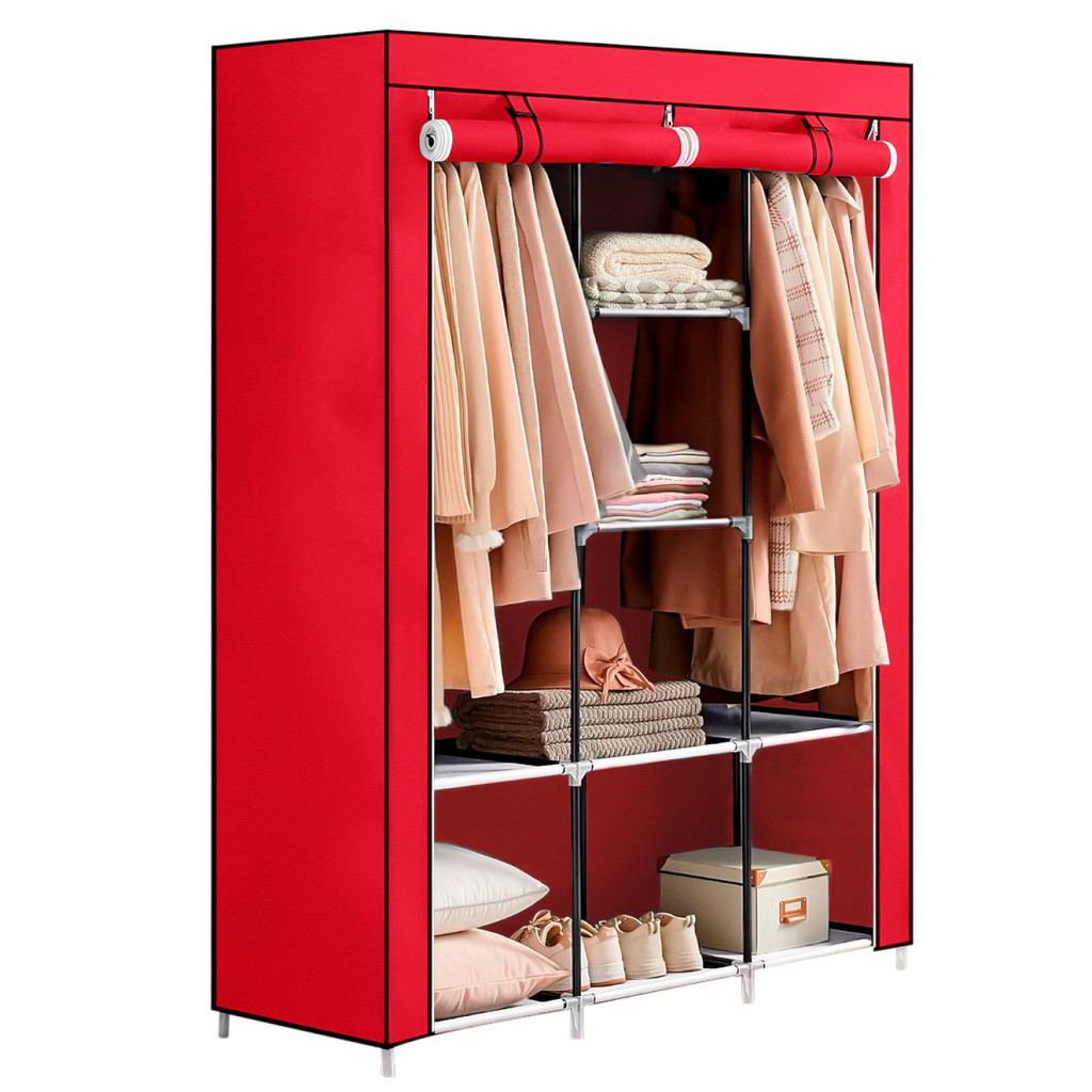 Guarda Roupa Armário Organizador Prateleira Cabideiro Roupas