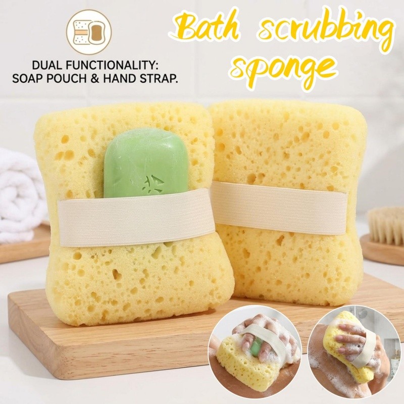 Esponja De Banho Antiderrapante Para Uso Em Espuma Rica-Esponjas Multifuncionais Sabonete Bolso Esfoliante Macio
