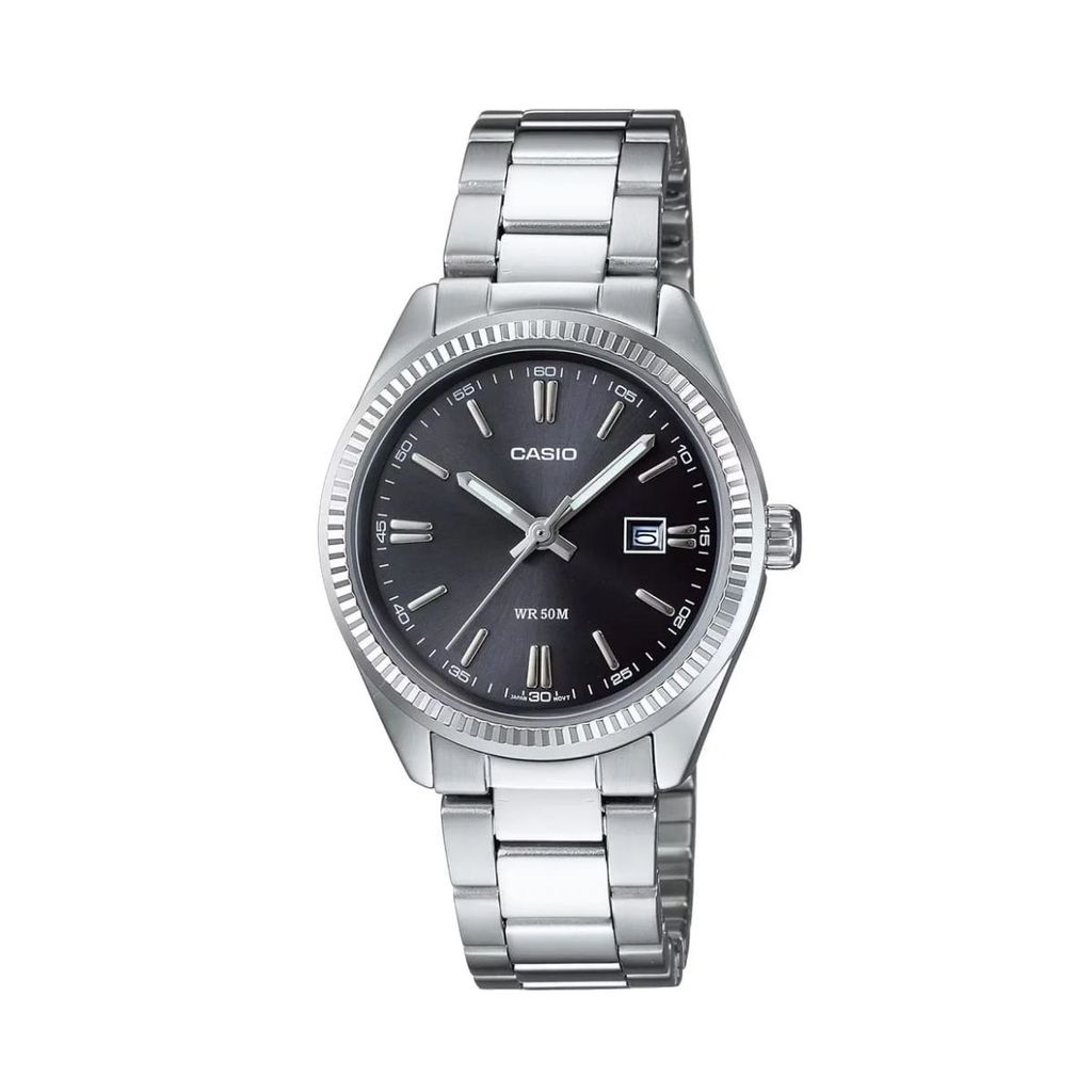 Relógio Casio Timeless Prata Feminino LTP-1302PD-1A1VEG