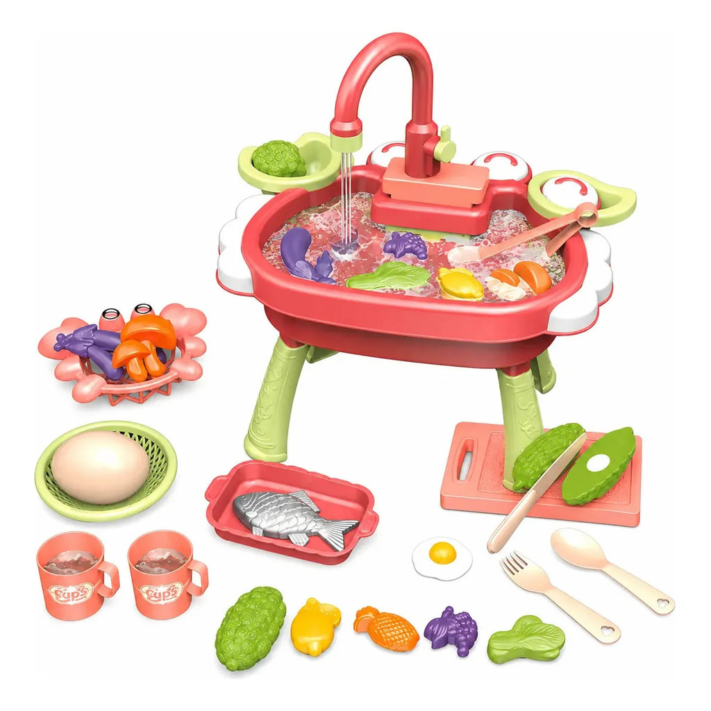 Brinquedo Cozinha Pia Lava-louças Faz De Conta