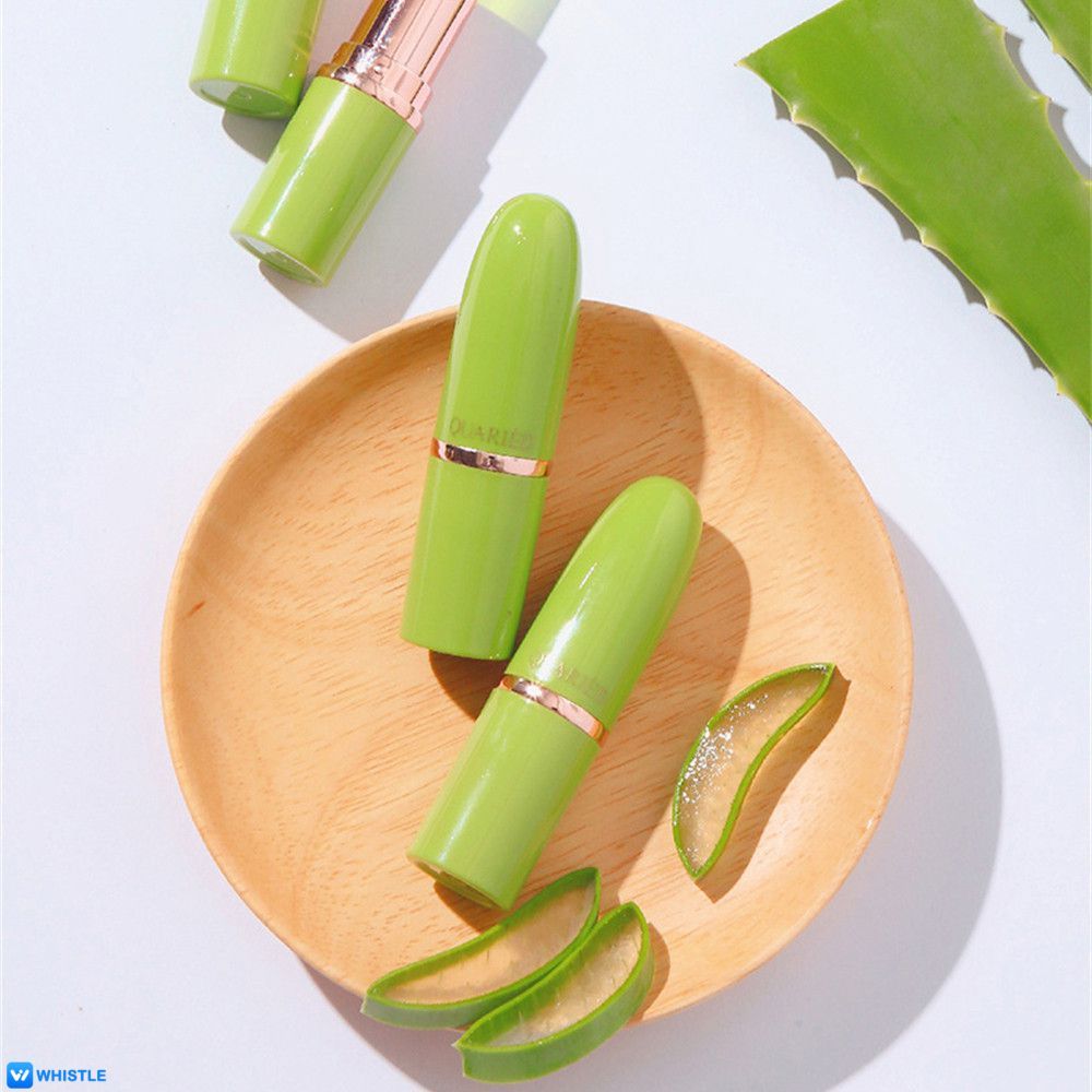 Bálsamo Labial QUARIED com Aloe Vera, Beleza e Saúde, Batom Geléia que Muda de Cor com a Temperatura, Lábios 