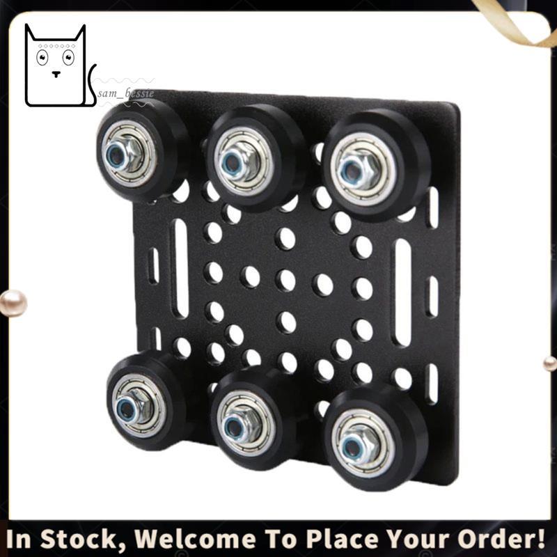 2 Peças De Impressora 3D 4040 V-Slot Conjunto De Placa De Pórtico 2040 Roda POM Kit Padrão Europeu 2020 Polia Bloco