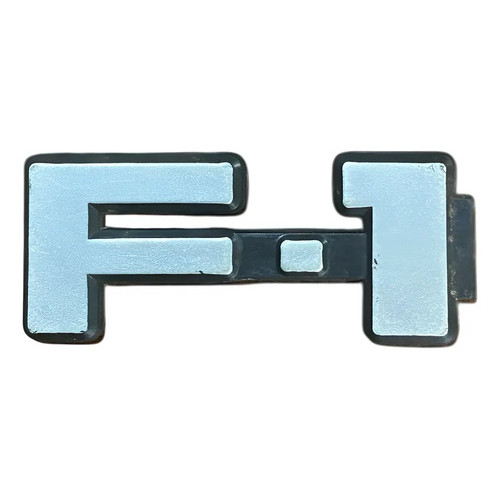 Emblema F-1 F1000 Ford 1979 1998 Antigo Adesivo Autocolante Cinza