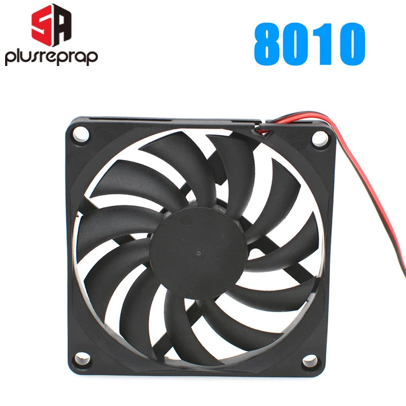 Ventilador de Resfriamento 8010 12V 24V Sem Escovas para Peças de Impressora 3D Reprap, Cooler DC 80 x 80 x 10mm, Ventil