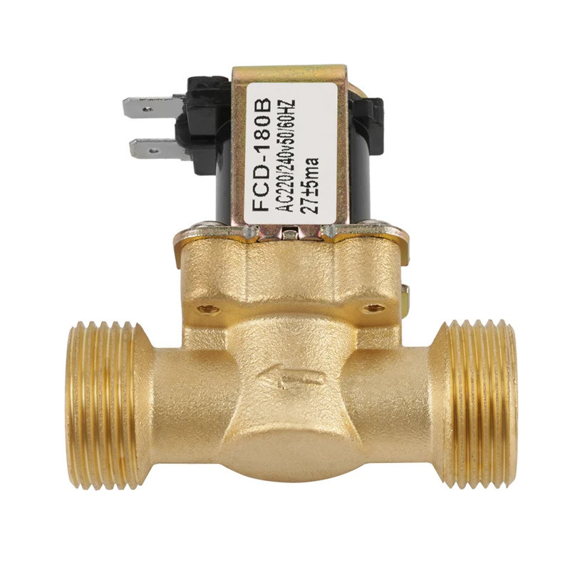 Válvula Solenoide, G3/4, 2 Vias, Entrada de Água, N/C, Normalmente Fechada, Válvula Solenoide Elétrica de Pressão AC 220