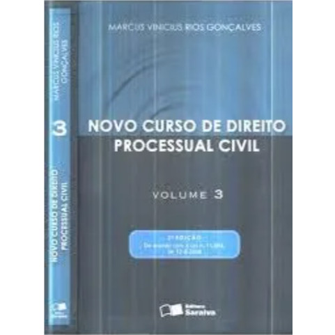 Livro Novo Curso De Direito Processual Civil V.3 de Marcus Vinicius Rios Gonçalves