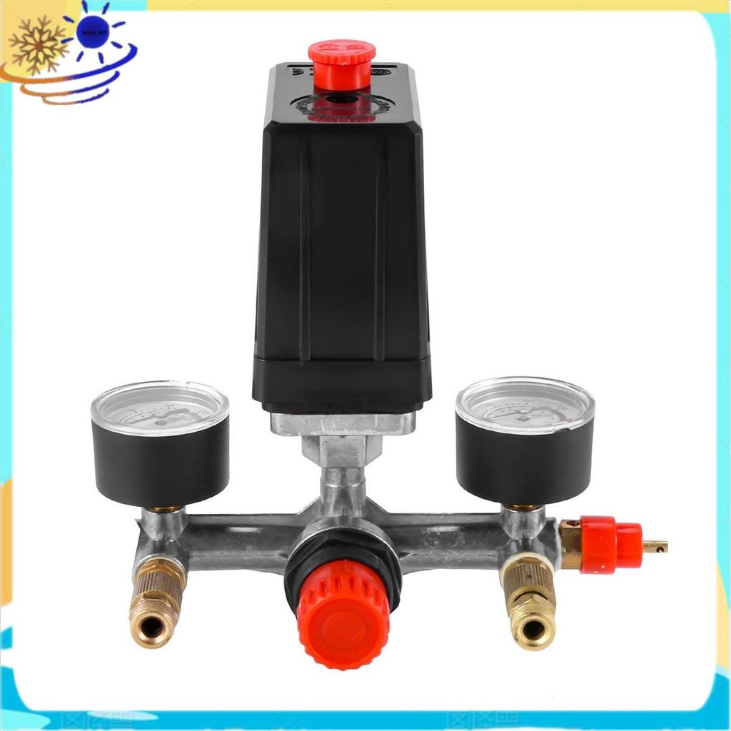 [Le's Shop] 175Psi 12Bar 230V 16A Botão Da Válvula De Controle Do Interruptor Liga/Desliga De Pressão Compressor De Ar