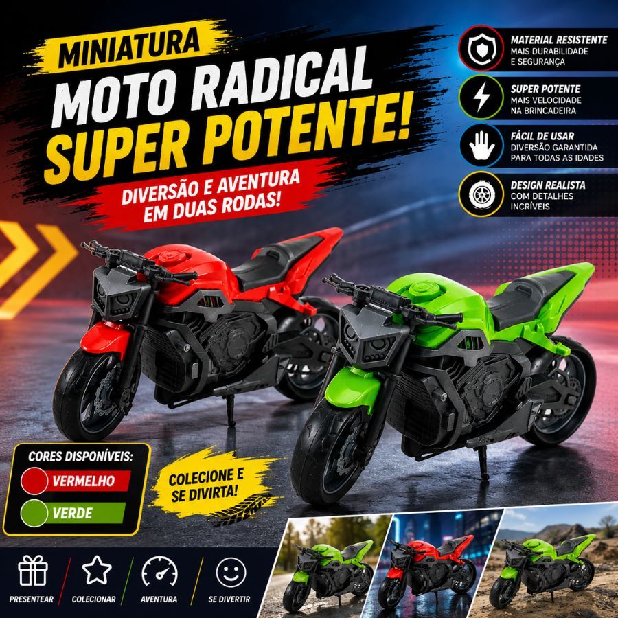 Mini Moto Esporte Menino Modelo Hornet Brinquedo Infantil Moto Storm Sport Corrida Estilo Hornet Esportiva