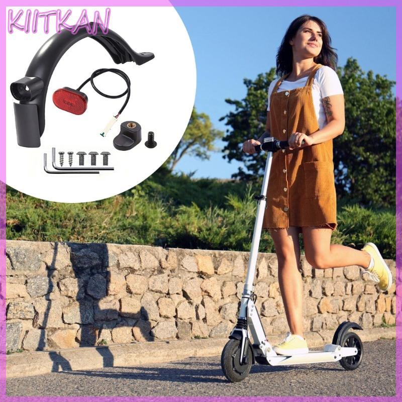 KIITK Guarda-Lamas Luz Traseira Scooter Elétrico Lama Ampliado Fácil Instalar