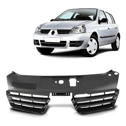 Grade Radiador Clio 2006 A 2012 Preto Modelo Original
