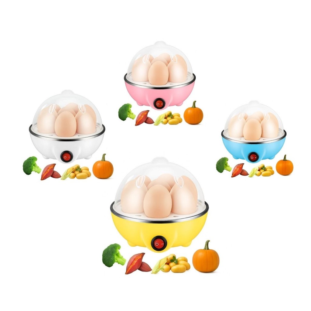 Cozedor Elétrico Portátil a Vapor 110V/220V – Ideal para Ovos e Legumes