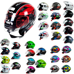 Capacete De Moto Aberto FW3 X Open Linha Completa com Diversos Modelos e Cores