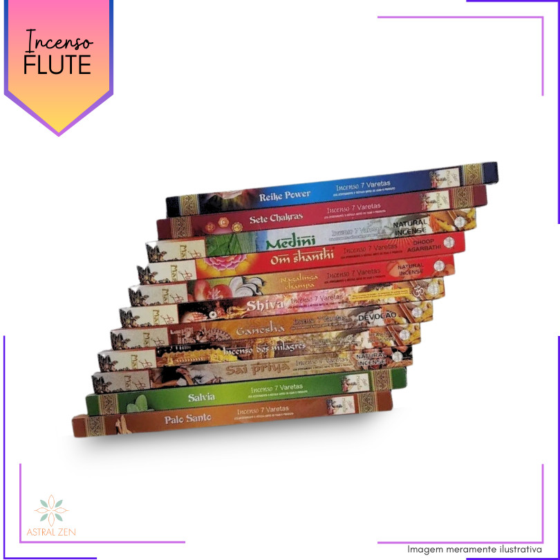 Incenso Flute Dama da Noite - Kit com 6 Iguais ou Variados — imagem 2 de 2