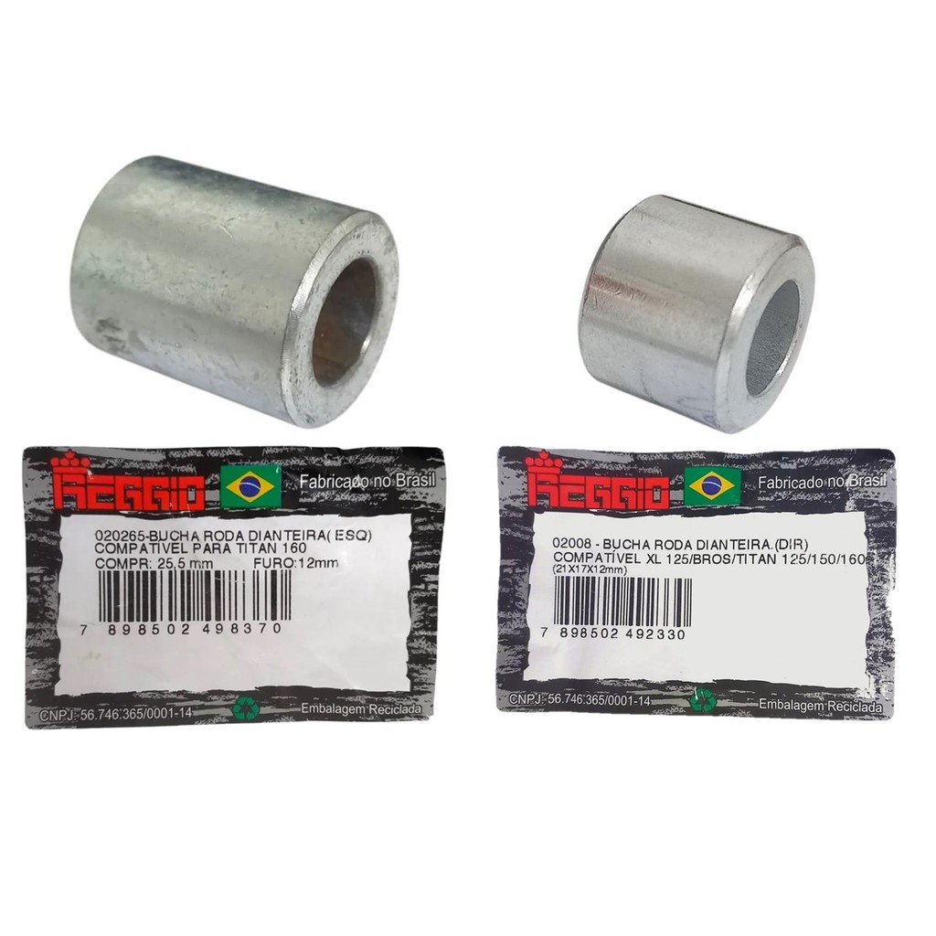 Espaçador Roda Dianteira Titan Fan 160 Esquerdo e Direito em Oferta na Shopee