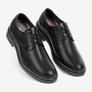 Sapato Casual Masculino Ferracini Social Elegante Sola Tratorada Firenze Preto Tamanho Especial 5436-704G