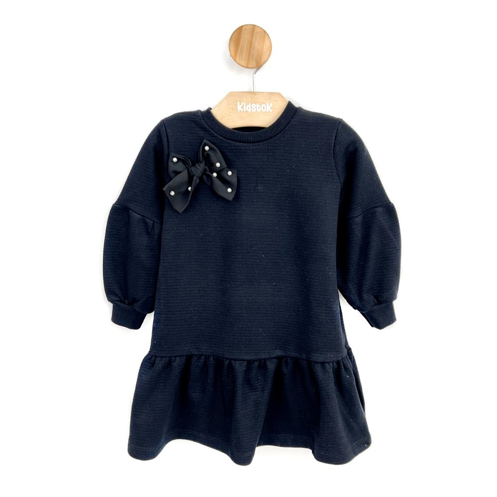 Vestido Menina Tricot Flanelado Laço - Angerô em Oferta na Shopee