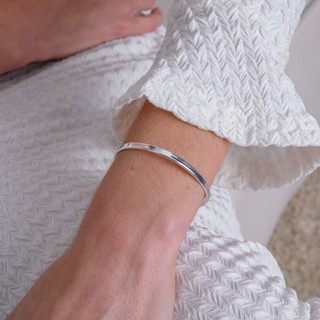 Bracelete Contemporâneo com Banho em Prata 925 em Oferta na Shopee