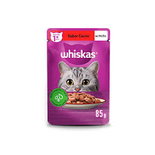 KIT C/ 7 WHISKAS SACHE 85GR CARNE 