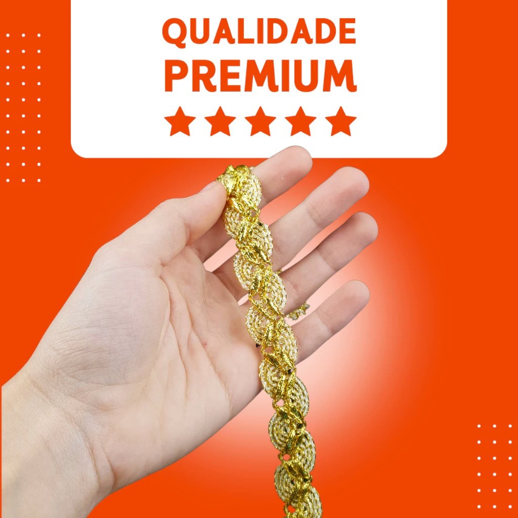 Fita Galão Passamanaria - 20mm - Ref:Galao-02 - Rolo C/20 Mts COR:PRATA