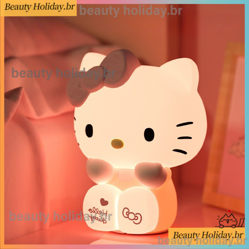 Hello Kitty LED Night Light Luz De Cabeceira Humor Linda Menina Presente Surpresa De Aniversário em Oferta na Shopee