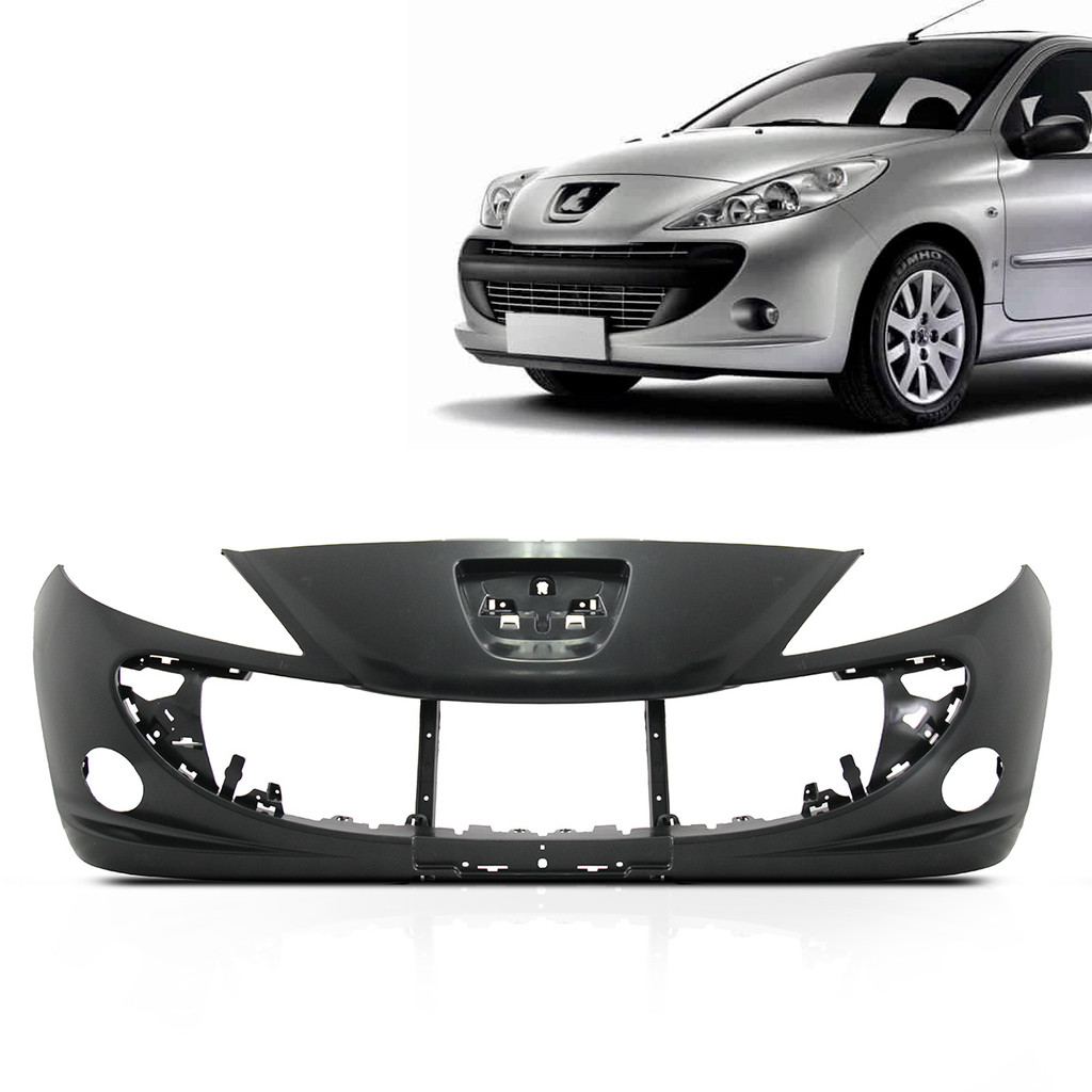Parachoque Dianteiro Peugeot 207 2008 2009 2010 2011 2012 2013 2014 2015 Com Furo Milha