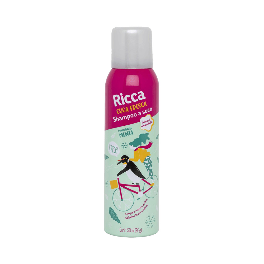 Shampoo a Seco Ricca Menta 150ml (2850) em Oferta na Shopee