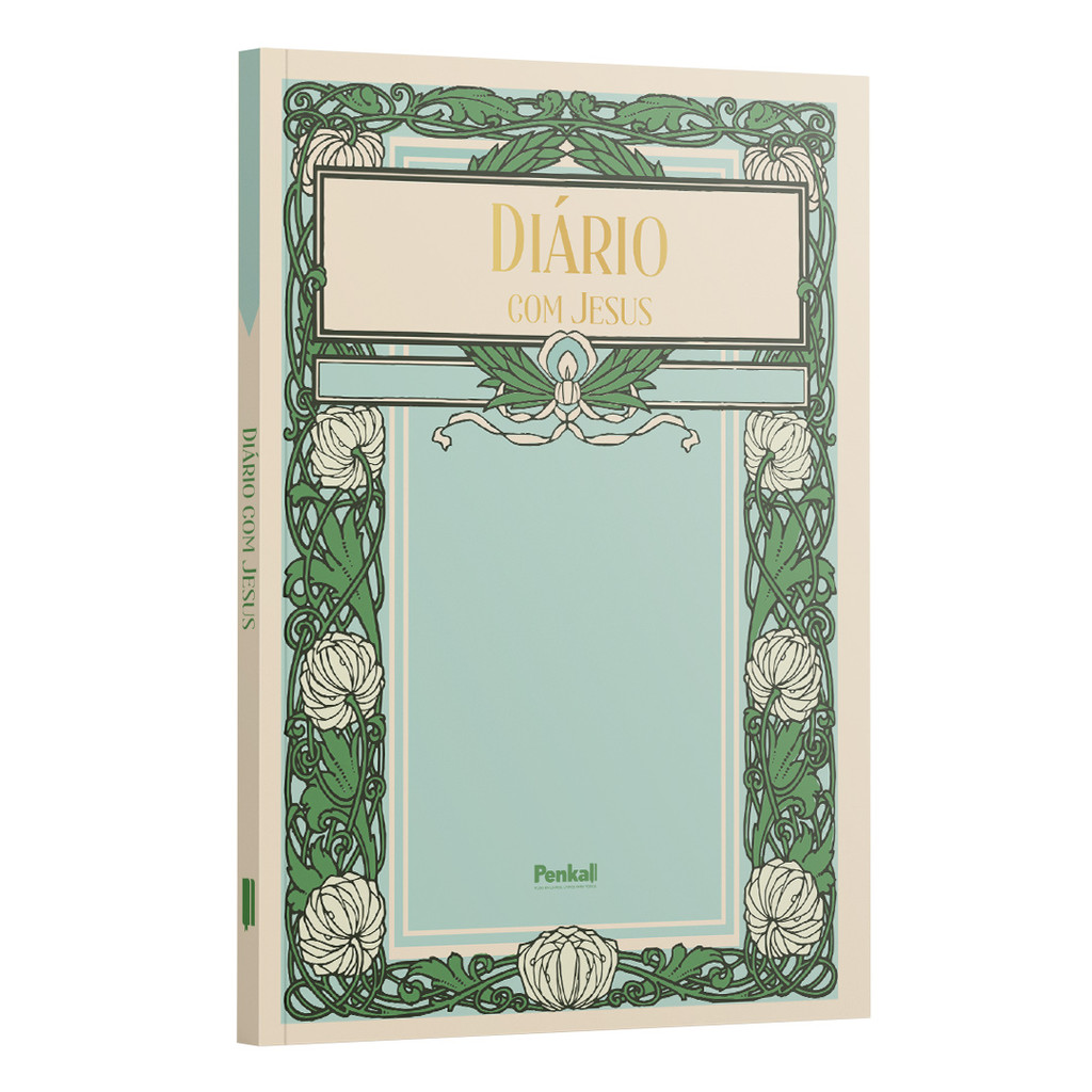 Imagem Diário com Jesus Ornamento Clássico | Diário de Oração e Gratidão | Registre sua Fé