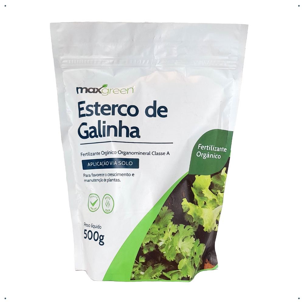 Fertilizante Esterco de Galinha Maxgreen Forth Jardim 500g em Oferta na Shopee