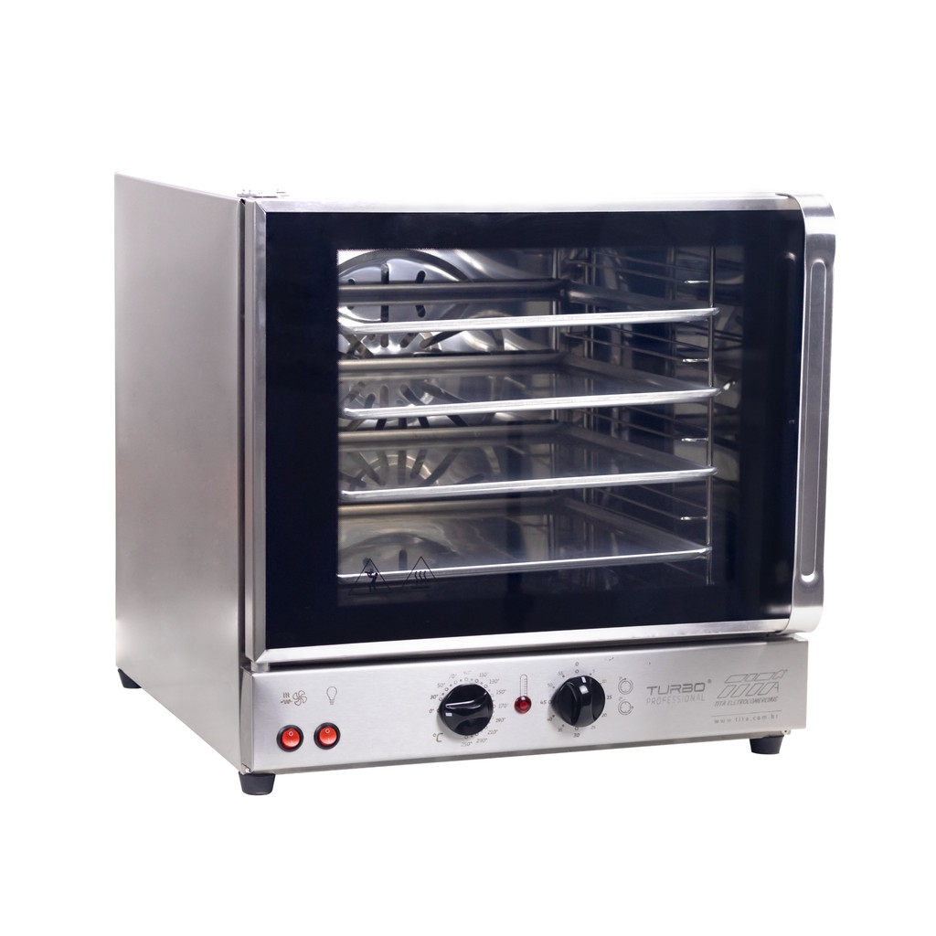 Forno De Bancada Elétrico Tita Fetp-4 Aço Inoxidável Aço Inoxidável