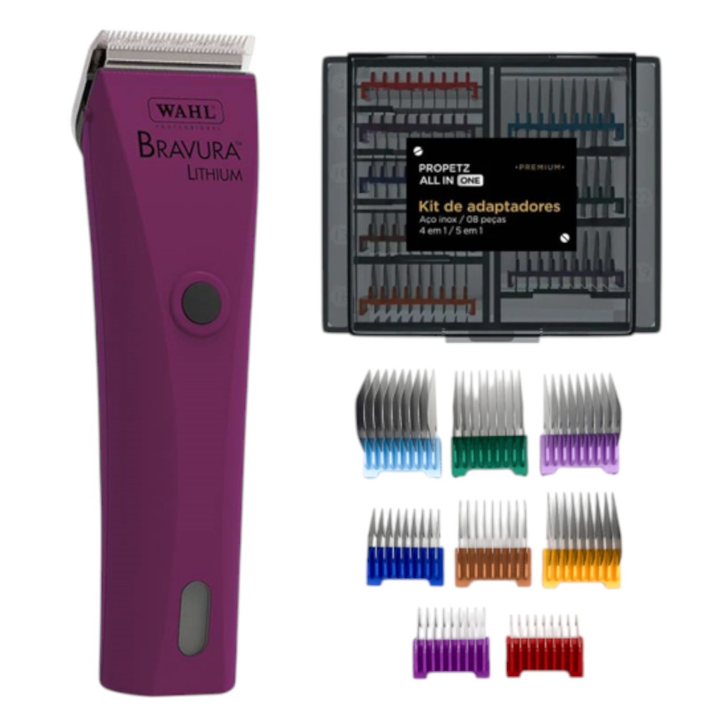 Maquina De Tosa Bravura Pet Wahl + Kit Adaptador Propetz